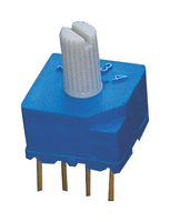 NIDEC COMPONENTS S-2150 Rotary Switch, Through Hole, 4 Position, 1 Pole, 36 °, S-2050 Series