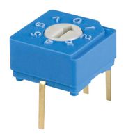 NIDEC COMPONENTS S-8010 Rotary Coded Switch, S-8000 Series, Through Hole, 8 Position, 5 VDC, Octal, 100 mA