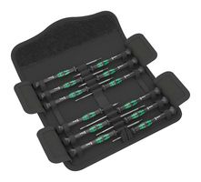 WERA KRAFTFORM KOMPAKT MICRO 11 ELECTRONICS 1 Screwdriver Set, Kraftform Kompakt Micro Series, Anti-Roll, 11 Piece