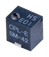 NIDEC COMPONENTS SM-42TW503 Trimmer, Multi Turn, RuO2 Cermet, Top Adjust, 50 kohm, Surface Mount, 11 Turns