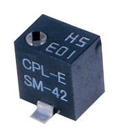 NIDEC COMPONENTS SM-42TX102 Trimmer, Multi Turn, RuO2 Cermet, Top Adjust, 1 kohm, Surface Mount, 11 Turns