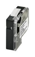 PHOENIX CONTACT 0803970 Label, Equipment, Thermal Transfer Printable, 10mm H x 8m W, Polyester, Black on White