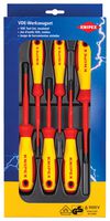KNIPEX 00 20 12 V04 Screwdriver Set, Slotted, Phillips, Pozidrive, 5 Piece