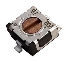 NIDEC COMPONENTS ST-4ETB501 Trimmer, Single Turn, RuO2 Cermet, Top Adjust, 500 ohm, Surface Mount, 1 Turns