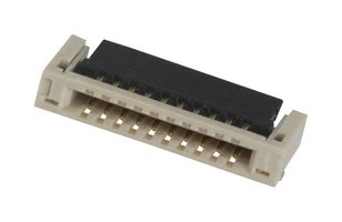 AMPHENOL COMMUNICATIONS SOLUTIONS 10051922-1010ELF FFC / FPC Board Connector, 0.5 mm, 10 Contacts, Receptacle, Surface Mount, Bottom