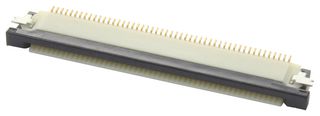 AMPHENOL COMMUNICATIONS SOLUTIONS 62684-502100ALF FFC / FPC Board Connector, 0.5 mm, 50 Contacts, Receptacle, FCI OPU, Surface Mount, Top