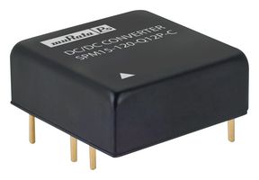 MURATA POWER SOLUTIONS SPM15-050-Q12-C Isolated Through Hole DC/DC Converter, ITE, DIP, 4:1, 15 W, 1 Output, 5 V