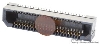 HIROSE / HRS ER8-20S-0.8SV-7H Mezzanine Connector, Receptacle, 0.8 mm, 2 Rows, 20 Contacts, Surface Mount, Copper Alloy