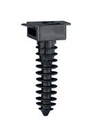 PANDUIT MPMWH32-D0 Cable Tie Mount, Push Barb, 8 mm, Black, Nylon 6.6 (Polyamide 6.6), 14.7 mm, 14.5 mm