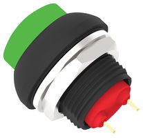 ALCOSWITCH - TE CONNECTIVITY PB6B2HS6M4CAL00 Industrial Pushbutton Switch, Subminiature, PB6 Series, 13.6 mm, SPST-NO, Off-(On), Round Raised