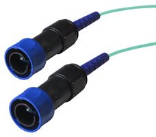 BULGIN LIMITED PXF4055CAB Fibre Optic Cable, IP66/IP68/IP69K, 10m, 50µm / 125µm, Multimode, 1 Fibre, LC to LC