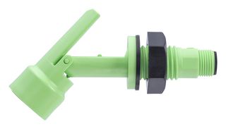 SENSATA / CYNERGY3 LLF47HFP Float Switch, LLF40 Series, Horizontal, Internal Fitting, PVDF, 25 VA, M12 Connector