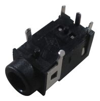 MULTICOMP PRO PS000059 Phone Audio Connector, 3.5mm, 4 Contacts, Jack, PCB Mount, Silver Plated Contacts
