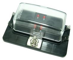 MULTICOMP PRO MC002796 Fuseholder, Panel Mount, 32V, 30A, Mini Blade Fuse, Quick Connect, 4 Positions