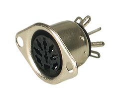 HIRSCHMANN MAB 8 S DIN Audio / Video Connector, 8 Contacts, Jack, Panel Mount, Solder, Tin Plated Contacts