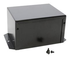 HAMMOND 1411FBLBK. Metal Enclosure, w/ Flange, Utility Box, Aluminium, 76.66 mm, 101.24 mm, 126.64 mm, IP32