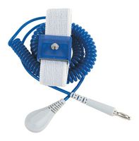 DESCO 09100 Anti Static Wrist Strap, Grounder, Adjustable, 330 mm, 6ft Cord, Stud