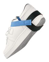 DESCO 17200 ESD Grounder, Heel, Blue, 1 Mohm, 30 ", Nylon, PET, Hook and Loop