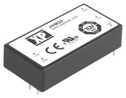 XP POWER JHM2024D15 Isolated Through Hole DC/DC Converter, Medical, DIP, 2:1, 20 W, 2 Output, 15 V