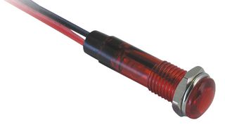 MULTICOMP PRO MCR9-120L1-11-RR3 LED Panel Mount Indicator, Red, 12 VDC, 7.2 mm, 20 mA, 110 mcd