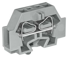 WAGO 262-311 DIN Rail Mount Terminal Block, 2 Ways, 28 AWG, 12 AWG, 4 mm², Clamp, 24 A