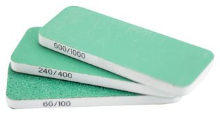 MODELCRAFT PAB1200 Hand Sander, Pad, Dual Grit, 80 mm x 30 mm 6 mm, Flexisander Series, 3 Pack