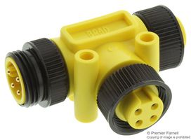 MOLEX 130035-0085 Sensor Splitter, BRAD Mini-Change, T - Style, Cable Mount, 4 Position 7/8" Receptacle
