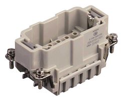 TE CONNECTIVITY T2040104101-000 Heavy Duty Connector, HE, Insert, 10+PE Contacts, 10B, Plug, Crimp Pin - Contacts Not Supplied