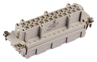 TE CONNECTIVITY T2040244201-000 Heavy Duty Connector, HE, Insert, 24+PE Contacts, 24B, Receptacle