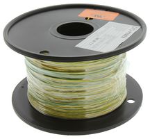 MULTICOMP PRO PP002393 Wire, UL1569, PVC, Yellow, Green, 24 AWG, 11 x 0.16mm, 1000 ft