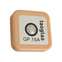 TAOGLAS GP.1575.15.4.B.02 Patch Antenna, 1.578GHz, 1.5 VSWR, 1dBi Gain, 50ohm, Right Hand Circular Polarisation, Adhesive