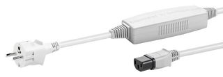 SCHAFFNER - TE CONNECTIVITY 819115-SF. Mains Power Cord, Shielded, CEE 7/7 Plug to IEC 60320 C13, 2 m, 10 A, 250 VAC, IF13 Series