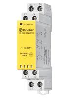 FINDER 7S.23.9.012.0210 Power Relay, DPST-NO, SPST-NC, 12 VDC, 10 A, 7S Series, DIN Rail