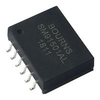BOURNS SM91501ALE Transformer, 450 µH, 1:1 Turn Ratio, Surface Mount, SM915 Series