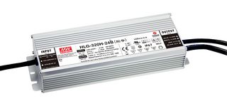 MEAN WELL HLG-320H-48B LED Driver, 321.6 W, 48 VDC, 6.7 A, Constant Current, Constant Voltage, 90 V