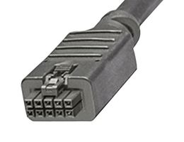 MOLEX 245130-1010 Cable Assembly, Nano-Fit Receptacle to Nano-Fit Receptacle, 10 Ways, 2.5 mm, 2 Row, 1 m, 3.3 ft