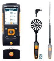 TESTO TESTO 440 DELTA P AIRFLOW COMBO KIT 1 Air Flow Combo Kit, 440 dP Air Velocity & IAQ Measuring Instrument, Probe w Bluetooth, HW Probe