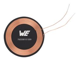 WURTH ELEKTRONIK 760308101309 Charging Coil, WE-WPCC Series, 10 µH, ± 10%, 0.45 ohm, 1 Coil, 1 Layer
