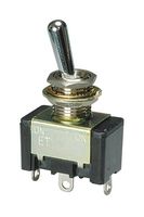 NIDEC COMPONENTS ET105A12-Z Toggle Switch, On-Off, SPST, Non Illuminated, ET Series, Panel Mount, 5 A