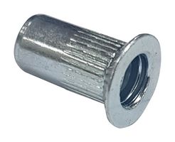 TR FASTENINGS W/M5/CSK/OE/ST/KG Rivet Nut, Blind, Countersunk, M5 x 7 mm, Steel, Zinc, Plain Body