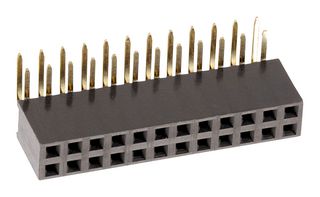 WURTH ELEKTRONIK 613032243121 PCB Receptacle, Board-to-Board, 2.54 mm, 2 Rows, 32 Contacts, Through Hole Mount Right Angle