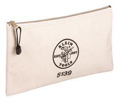 KLEIN TOOLS 5139 Zipper Bag, Canvas, Natural Colour, 317.5 mm x 177.8 mm x 108 mm