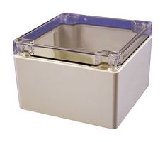 HAMMOND 1554P2GYCL Plastic Enclosure, Multipurpose, Polycarbonate, 89 mm, 119 mm, 119 mm, IP68