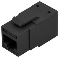 BELDEN RVAMJKUBK-S1 Modular Connector, RJ45 / RJ11 Jack, 1 x 1 (Port), Cat6a, Panel Mount