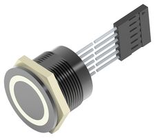 TE CONNECTIVITY - ALCOSWITCH AVP22MAIBFE0DT5A04 Vandal Resistant Switch, AVP Series, 22 mm, SPST-NO, Momentary, Flat, Natural