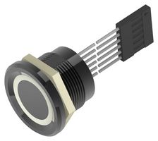 TE CONNECTIVITY - ALCOSWITCH AVP22MAIBCE0DT5A04 Vandal Resistant Switch, AVP Series, 22 mm, SPST-NO, Momentary, Round, Natural