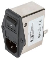 XP POWER FGSMA10BFR Filtered IEC Power Entry Module, Medical, IEC C14, Medical, 10 A, 230 VAC, 2-Pole Switch