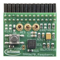 INFINEON IRID9670TPM20LINUXTOBO1 Evaluation Board, Iridium 9670 Optiga IoT Security, TCG TPM 2.0, For Raspberry Pi