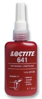 LOCTITE 641, 50ML Adhesive, Bearing Fit, Retaining, Medium Strength, Medium Viscosity, Yellow, Bottle, 50 ml