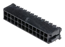 MOLEX 43045-2401 Pin Header, Wire-to-Board, 3 mm, 2 Rows, 24 Contacts, Through Hole Right Angle